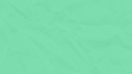 Mint green crumpled paper background with subtle creases and wavy texture background crumpled © Mosarraf
