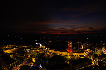 Fototapeta premium Phu Quoc, Vietnam – March 03, 2026: Sunset Town Rooftop View at Night, Phu Quoc