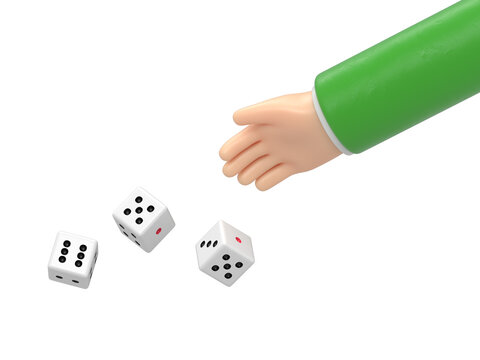 Man throws dice.Template for gambling.Throwing dice.Red dice on the table.Man avid person.Gambler concept.Playing in hand.Supports PNG files with transparent backgrounds.
