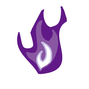 Purple fire for halloween element