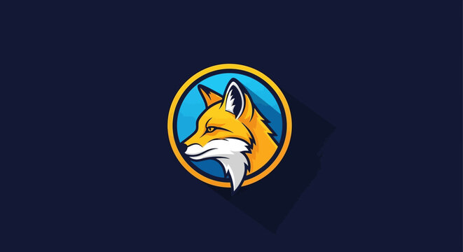 Fox head logo design with modern style suitable for various applications