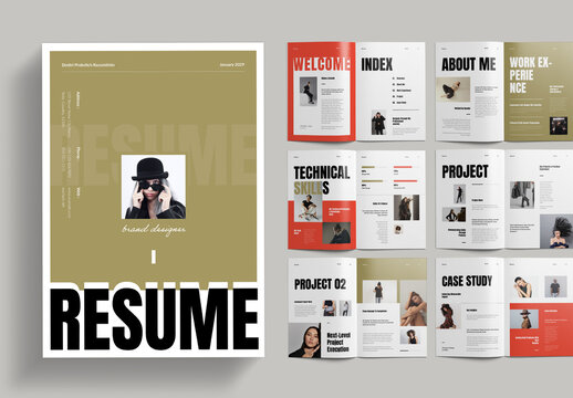 Resume Brochure Layout