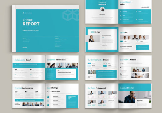 Annual Report Brochure Landscape Template