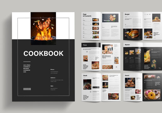 Cook Book Brochure Template Layout