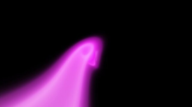 Soft purple smoke glows gently against a dark background in a volumetric 3D render loop suitable for cinematic title sequence overlays