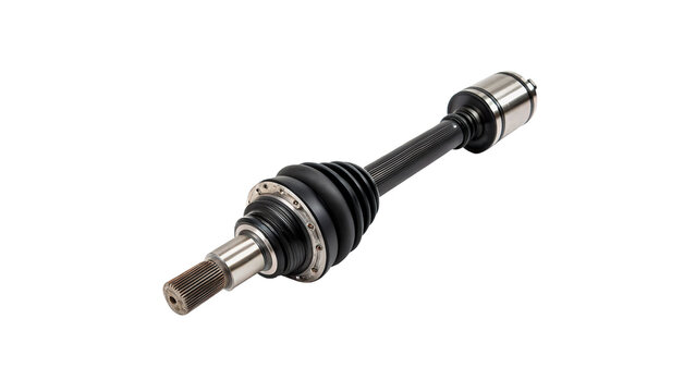 Professional automotive spark plug component with ceramic insulator for vehicle engine ignition repair on transparent background