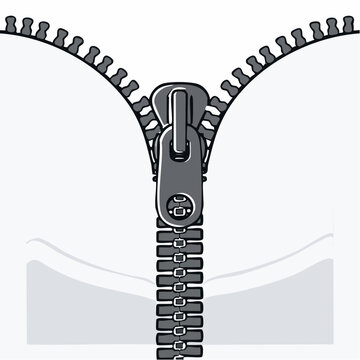 Zipper fastener detail