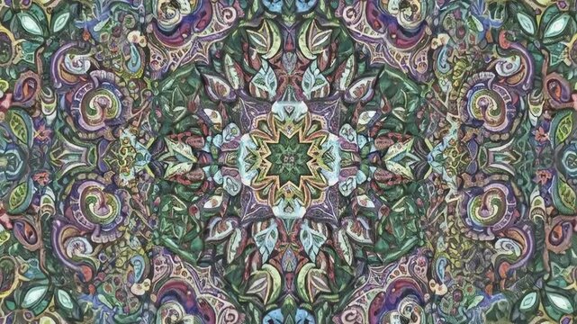 Intricate Floral Mandala Pattern Motion