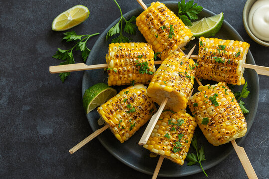 grilled corn on the cob skewers