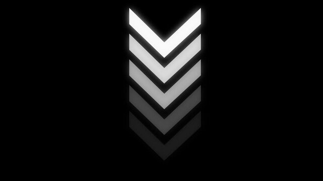 Minimalist white zigzag pattern motion loop seamless pattern abstract motion