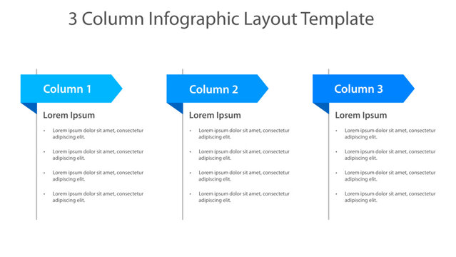 Three Column Infographic Presentation Template