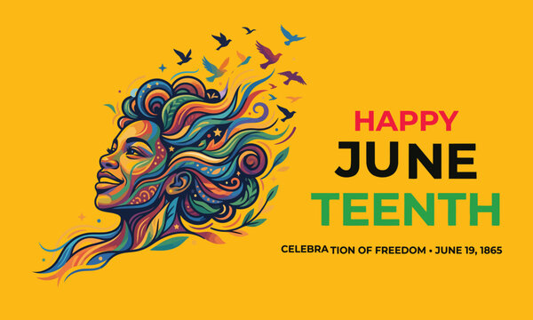 Happy juneteenth freedom day june 19 celebration of freedom