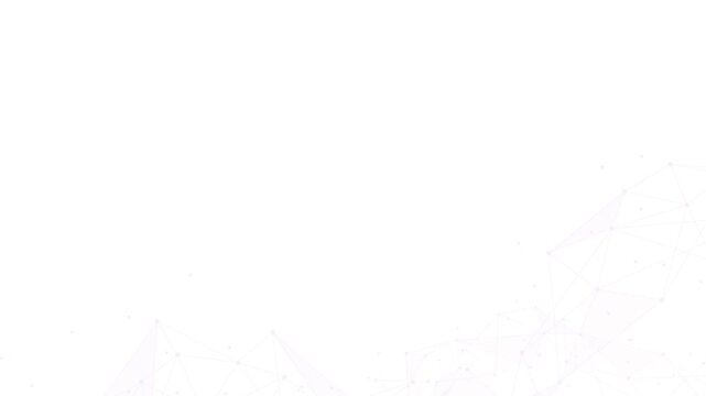 Abstract network of connected nodes and lines on a white background geometric pattern connection