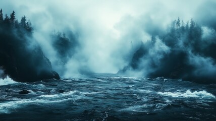 Naklejka premium Ocean Water Seacoast Picturesque Tranquil Scenery