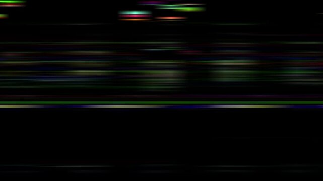 ノイズやグリッチなどのエフェクト。壊れた液晶画面の映像