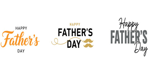 Father's day greeting card typography designs. © SharifulHaque