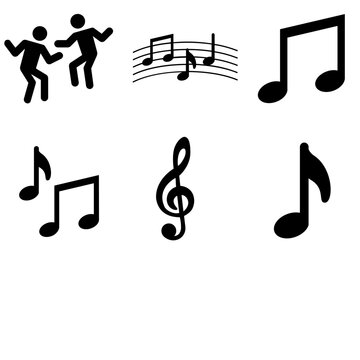 Dance and Music Icon Set