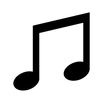 Black Rhythm Musical Note Symbol