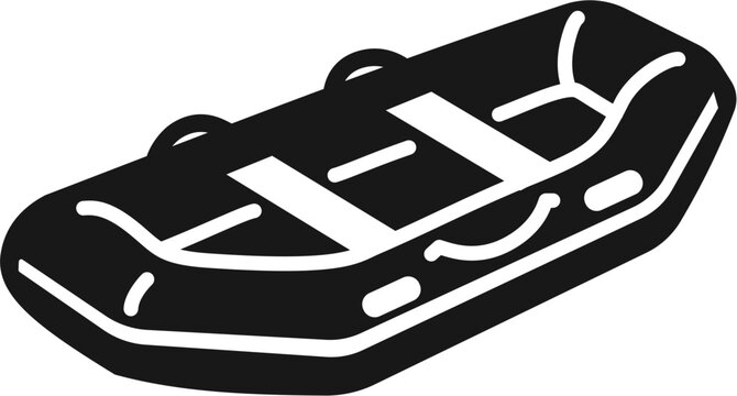 Inflatable boat icon