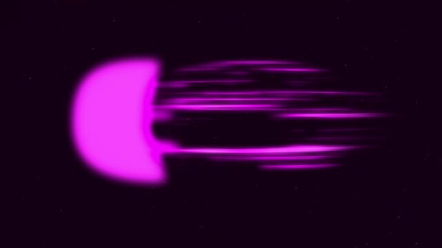 4k meteor falling or flying shooting 2D star Meteor, falling comets on black background. Falling meteor motion graphic, glowing trail and impact explosion with Fiery meteor entering atmosphere.