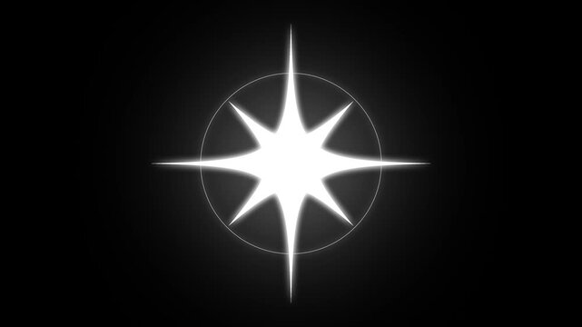 4K Twinkling Sparkling Stars Animation Pack Retro Cartoon Vector Doodles, Rotating Optical Flare Shine Effects, and Single Star Glitter with Alpha Transparent Green Screen & SFX