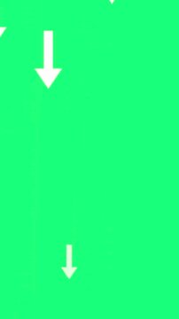 Falling White Arrows Green Screen Vertical &mdash; Animated Descending Direction Indicators FX Overlay for Reels, Stories and Social Media Content