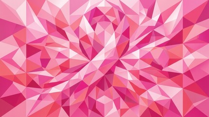 Naklejka premium Abstract Geometric Design in Shades of Pink and Red for October Themes