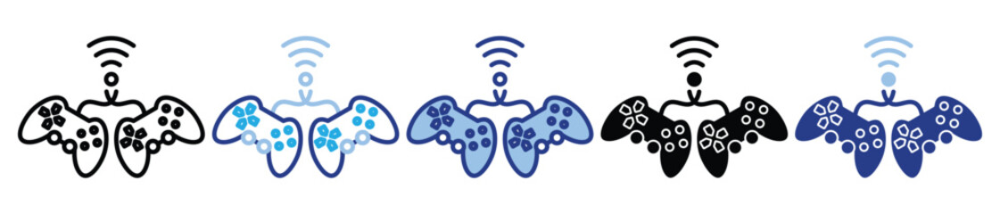 Game Controller icon set multiple style collection © Muhammad Adam