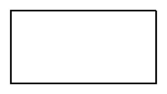 Basic double rectangle frame animation on clean background, minimal geometric border loop motion graphic, simple modern rectangular outline animation