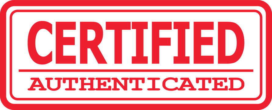 A certified authenticated stamp is shown on a document.