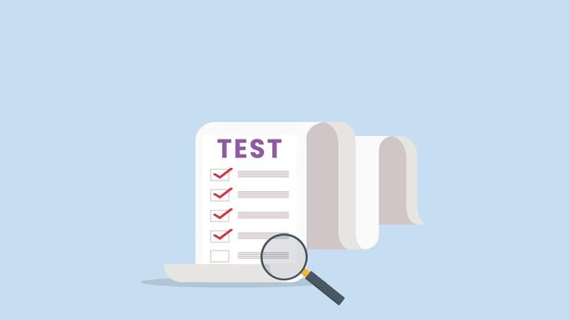 Test Progress Tracker with Completed Tasks and Deadline Concept