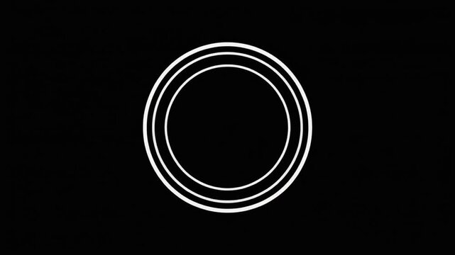 Abstract animated circles on a black background, perfect for a modern motion graphic design