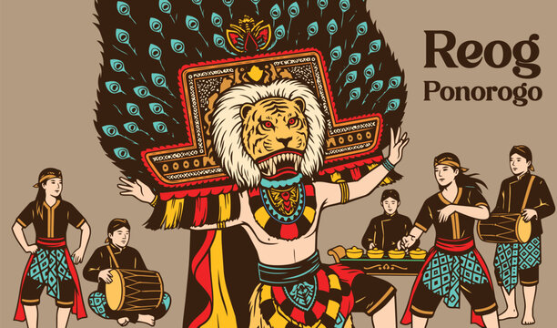 Majestic Singa Reog Dance of Ponorogo