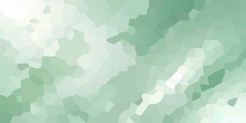 Abstract green background with triangles forming a seamless geometric camouflage pattern for a modern military textile design vector. © Liza
