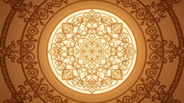 Ornate geometric mandala design