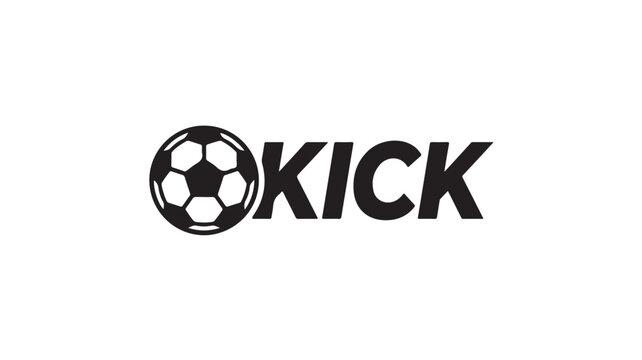 Soccer ball icon paired with typography signifies a sports streaming and live content platform.