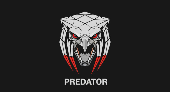 Illustration of a Predator head.