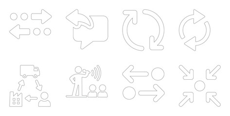 Fototapeta premium Arrow Icons Vector Illustration
