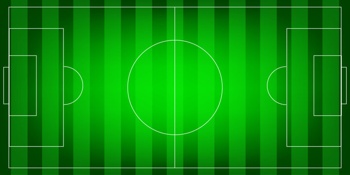 Green grass seamless texture on striped sport field. Astro turf pattern. Carpet or lawn top view. Vector background. Baseball, soccer, football or golf game. Fake plastic or fresh ground for game play