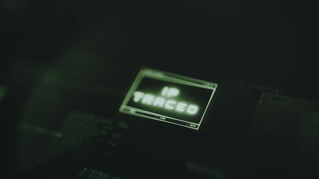 IP Traced alert message with a hacking-themed visual