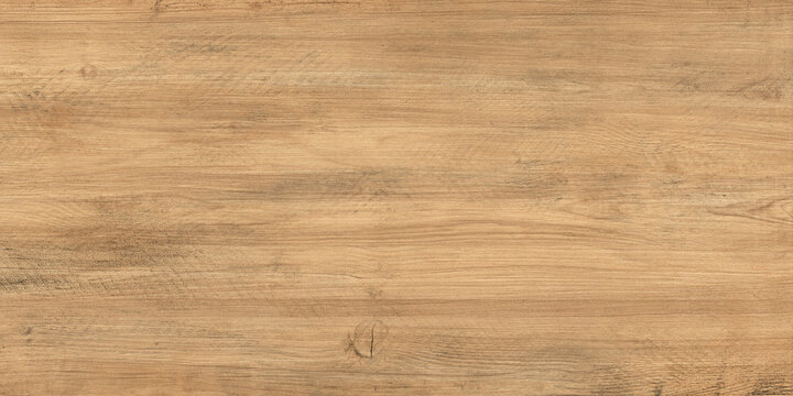 Natural oak wood texture background, rustic light brown wooden plank surface, organic timber grain pattern for interior design and carpentry