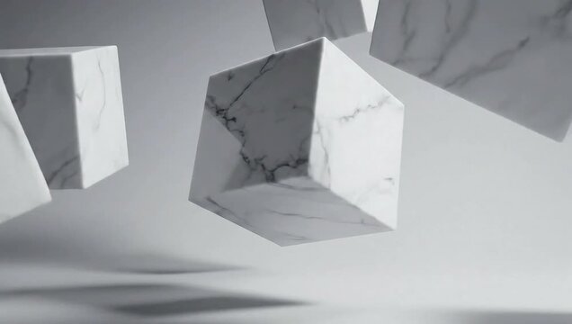 Concrete Square Wall Texture Background Minimal Industrial 4K Video