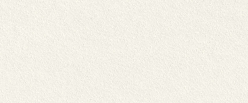 Off white paper texture background with rough grain. Light beige blank art board for drawing, painting or calligraphy. Clean sheet of craft cardboard material for stationary design and art