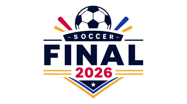 Soccer Final Logo Emblem Championship Design.
