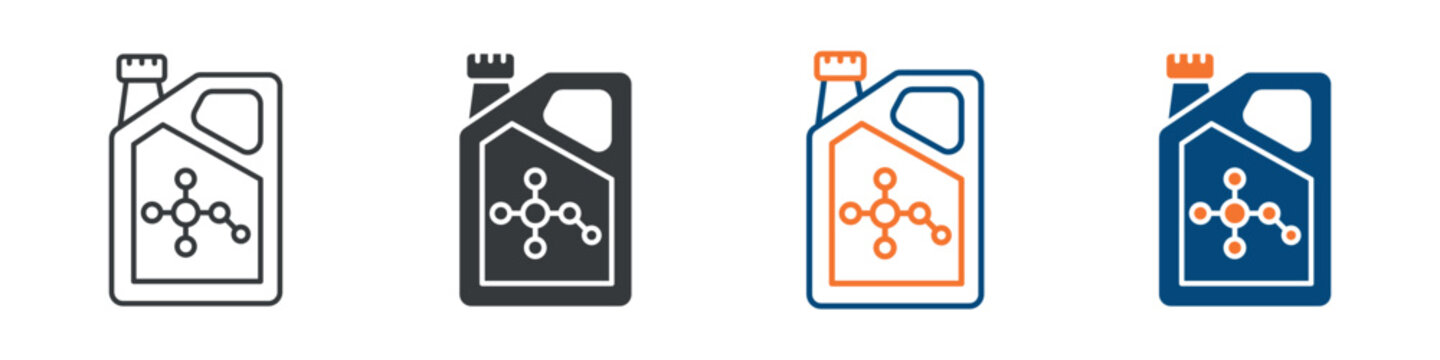 Methanol Icon Set Multiple Style Collection