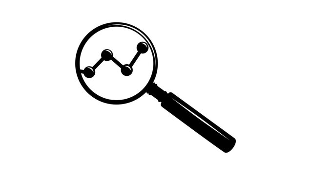 statistic symbol, black isolated vector silhouette