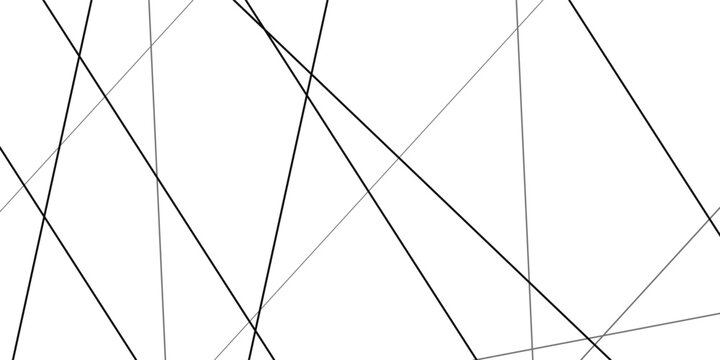 Random geometric line pattern on a transparent background. Random line low poly pattern. abstract seamless line vector. Random chaotic lines abstract geometric patterns of modern design.