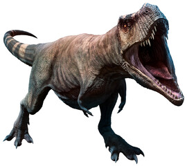 Fototapeta premium Tyrannosaurus about to bite 