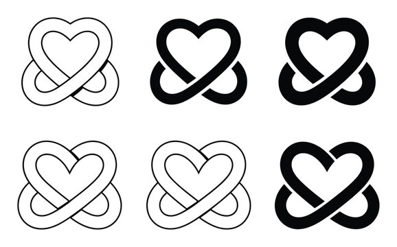 Interlocking hearts symbol: a timeless emblem of love and connection
