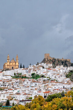 Spain. Olvera. Andalusia. White beautiful Spanish city. Travel and Tourism	
